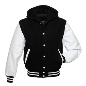 Timeless Wool Varsity Letter Jacket Rayas Ribbing y Chenille Patch para fanáticos de los deportes y School Alumni Wear hecho en Pakistán - Product Image 1
