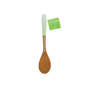 Spatule ovale en bois élégante Dekor Asia, résistante au lave-vaisselle et au micro-ondes, ustensile de cuisine de couleur unie pour la cuisson - Product Image 1