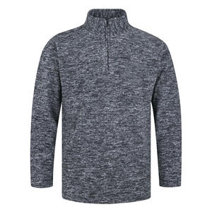 Sweat-shirt pour homme Texture Demi-fermeture éclair Sweat-shirt à capuche col rond brodé de haute qualité Sweat-shirt unisexe Logo personnalisé Vintage vierge OEM - Product Image 5