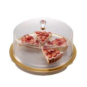 Exhibidor de Pasteles Redondo de 2 Piezas, Acrílico, Libre de BPA, Ecológico, Apto para Lavavajillas - Product Image 2
