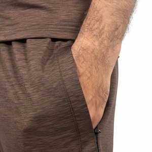 Ensemble t-shirt et short 2 pièces en coton 100% pour hommes, logo brodé personnalisé, streetwear confortable, ensembles courts - Product Image 5