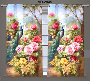 Vente en gros de tissus pour rideaux de bureau 100% personnalisables de haute qualité rideaux de bureau personnalisés en tissu éponge Jacquard numérique tissé - Product Image 1