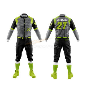 Factory Direct OEM Baseball Uniform Custom <b>Heat</b>-Transfer Design Breathable Team Jersey Pants Package Wholesale Softball Uniforms - Product Image 6
