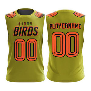 Uniformes Deportivos Morados OEM sin Mangas, Camisetas de Fútbol 7v7 con Capucha, Uniformes de Flag Football 7v7 - Product Image 3