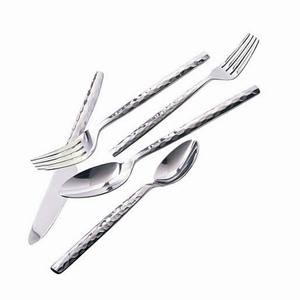 ผู้ผลิตจัดหาการออกแบบที่กําหนดเองสแตนเลส Flatware ทองแดงชุบ Handle ช้อนส้อมมีดช้อนส้อมชุดสําหรับงานแต่งงาน - Product Image 6