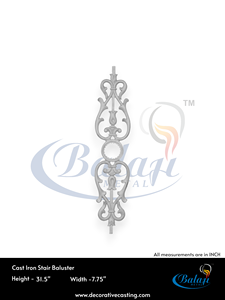 Rejilla de Balcón Moderna sin Marco de Hierro Fundido Gris Moldeado en Arena BM-50 de Balaji Metals, Super Resistente, con Protección UV - Product Image 3