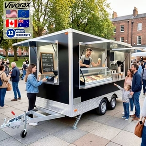 Camión de Comida Móvil Totalmente Equipado para Concesiones: Helados, BBQ, Café, con Baño, Porche y Cocina Completa - Product Image 1