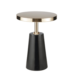 Mesa auxiliar metálica Trending Black Powder Coated Stand Mesa auxiliar Mesa de centro de moda de tamaño mediano Muebles de diseño moderno - Product Image 1