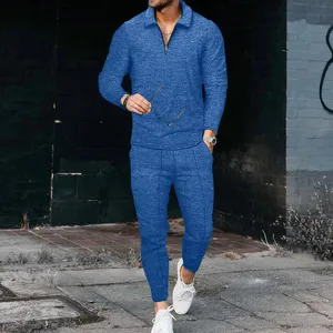 Ensemble veste et pantalon de survêtement léger et élégant pour hommes, jogger à capuche coupe-vent d'hiver avec fonction de maternité, vêtements d'entraînement - Product Image 2