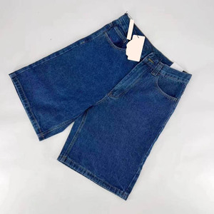 Custom <b>Mens</b> Denim Jeans Shorts Classic Fit Durable Cotton <b>Stretch</b> Summer Casual Breathable Comfortable Mid Length Crystal - Product Image 2