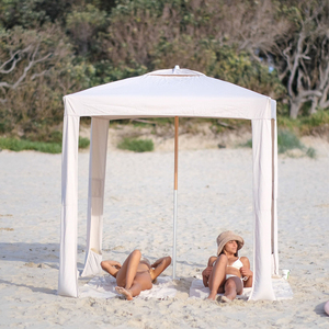 Carpa de <span class=keywords><strong>Playa</strong></span> Cuadrada de Alta Calidad con Protección UV, con Postes de Madera, Color Rosa, con Cortina Lateral - Product Image 6