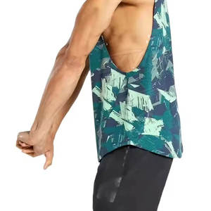 Camiseta sin Mangas Personalizada para Hombre, Sublimada, de Alta Calidad, Hecha de Tela de Poliéster Original, al por Mayor, para Gimnasio y Fitness - Product Image 3