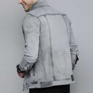 Chaqueta Vaquera de Mezclilla Vintage para Hombre 2026, Estilo Formal Urbano, de Alta Calidad, Lavado Intenso, con Botones Frontales y Logotipo, para Invierno y Otoño, Ropa de Trabajo - Product Image 2