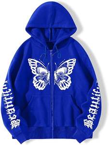 เสื้อฮู้ดสวมหัวโอเวอร์ไซส์ปักลายหินขนแกะแบบสวมหัวไหล่ตกน้ำหนักมากสำหรับฤดูหนาว - Product Image 6