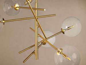 <span class=keywords><strong>Lampadario</strong></span> a Sfera di Vetro, Illuminazione Decorativa per Casa, Salone, Villa, Ristorante, Camera da Letto - Product Image 2