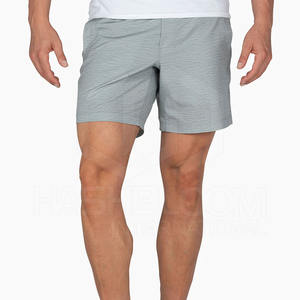 Pantalones cortos de entrenamiento atléticos informales con estampado sólido de secado rápido transpirable de poliéster 100% para hombre con malla Fitness Beach Jogging - Product Image 1