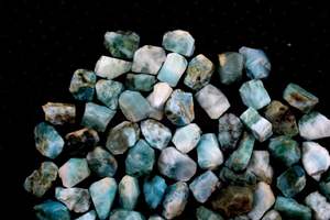 10 piezas 14-16mm Lovely Larimar piedras preciosas sueltas Natural Larimar Piedra en bruto calma pacífica suave maravilloso para - Product Image 3