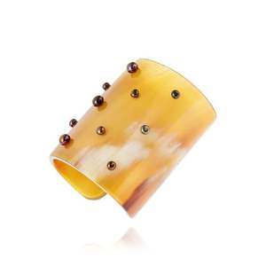 Brazalete de moda de hueso de latón, pulseras de joyería de moda, brazaletes de joyería de mano para mujer de alta calidad de fabricante indio - Product Image 4