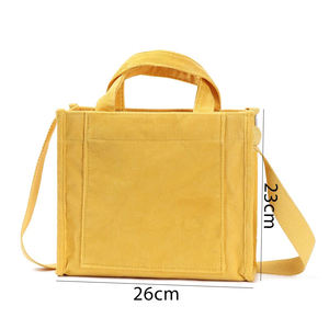 Bolso de mano informal reutilizable respetuoso con el medio ambiente, bolsos de compras de hombro de PANA con botón para estudiantes, bolso de lona de algodón orgánico - Product Image 6