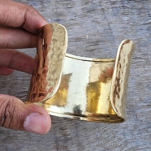 Smooth Raw Brass Cuff <b>Bracelet</b> Choose Your Size Small, Medium, or Large, Ready to Wear Cuff - Product Image 6