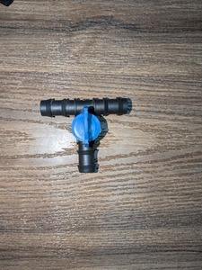 Mini-vanne à bille de qualité supérieure, raccord en T pour les conduites d'air et de fluides, vanne compacte de type T utilisée dans les conduites industrielles, en vente - Product Image 2