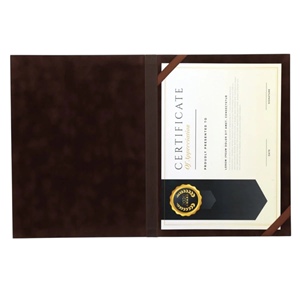 Porte-certificat en cuir PU imperméable gravé au laser personnalisé, design français, couverture de diplôme, récompenses de graduation, affaires - Product Image 3