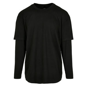 Camiseta de manga larga para hombre Hip Hop Vintage Wash de alta calidad logotipo personalizado algodón doble capa 280 gramos peso de tela - Product Image 1