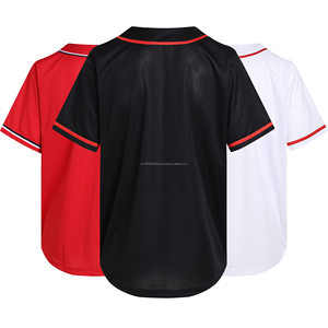 Wholesale Plus Size Baseball Jersey <b>Shirts</b> Custom Sublimation <b>Mens</b> Fashion Blank Anti-Bacterial Softball Jersey Sublimation - Product Image 4