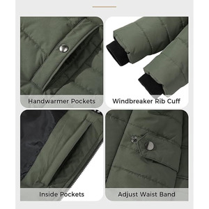 Veste matelassée d'hiver pour femmes, moderne et tendance, unie, avec tissu respirant, coupe-vent, construction isolée - Product Image 4