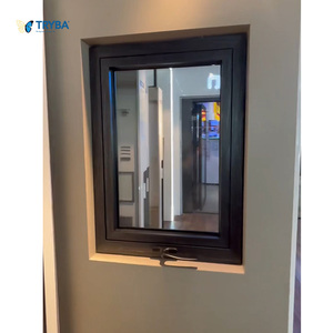 Poignée de cadre de sécurité de haute qualité Design convivial Fenêtre d'auvent en aluminium à <span class=keywords><strong>double</strong></span> <span class=keywords><strong>vitrage</strong></span> pour la sécurité des enfants et des personnes âgées - Product Image 2