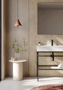 Conjunto de lavabo de cerámica de diseño moderno con un cajón - Product Image 4