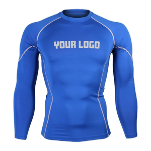 Hombre BJJ Rash Guard manga corta con impresión por sublimación poliéster Spandex duradero hecho en Pakistán - Product Image 3