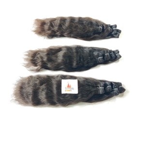 Vente en gros d'extensions de cheveux humains bruts pour femmes indiennes noires 100% naturelles cuticules alignées vagues profondes cheveux traités chimiquement - Product Image 5