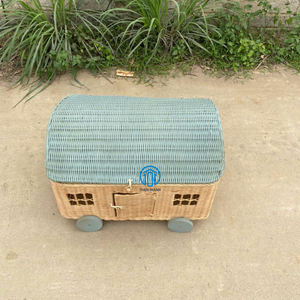 Casa de ratán ecológica, cesta de almacenamiento para niños, cesta para niños para organización de habitaciones - Product Image 3