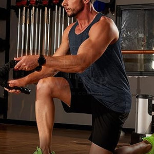 New Style Racer Bone Tank <b>Top</b> For Men Sleeveless Soft Cotton Fabric For Casual Wear - Product Image 2