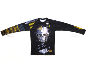 No GI Rash Guards High Quality Base Layer <b>Compression</b> <b>Shirts</b> Stretchable Full Sleeves Rash Guard with Custom Sublimation Print - Product Image 1