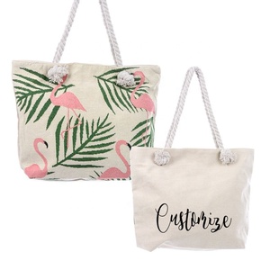 Wholesale Custom Printed Logo Cotton Canvas Tote <b>Bag</b> Medium White Blank Handle Customized Letter <b>Cheap</b> Reusable Shopping <b>Bag</b> - Product Image 5
