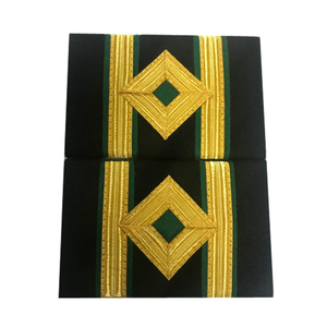 Écussons brodés personnalisables en dentelle à coudre, bleu marine |   Badges d'uniforme naval en tissu textile - Product Image 3