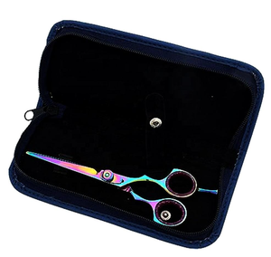 Tijeras de corte de pelo de peluquero de acero inoxidable ultra afiladas Multicolor ligero de alta calidad para salones herramienta de belleza de uso doméstico - Product Image 5