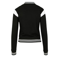 Veste universitaire noire personnalisée 2026 pour homme, style baseball bomber, avec lettres brodées, rayures blanches, décontractée, mode, vêtement d'extérieur, grandes tailles, 100% coton