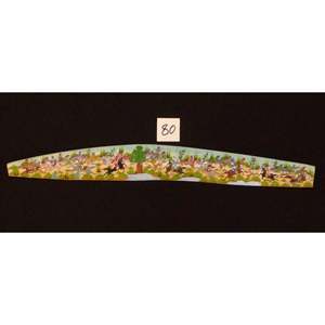 Miniature d'art mural persan sur os, peinture d'art fine faite à la main, prête pour la décoration de la maison, 9 X 2 Abcpm0233 - Product Image 1