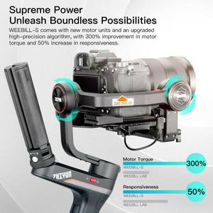 Stabilisateur de cardan portable compact Zhiyun Weebill S pour appareils photo reflex numériques et hybrides Sony et Nikon, compatible avec la télécommande Mobile Crane - Product Image 3