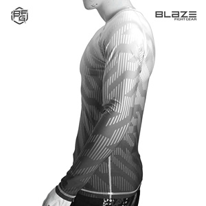 Rash Guards de MMA de manga larga hechos a medida para adultos Diseñe su propio logotipo-Servicio OEM disponible - Product Image 2