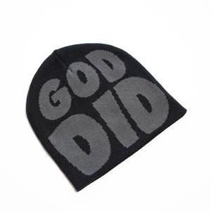 Gorro de punto acrílico Jacquard de invierno con logotipo personalizado unisex, gorros de hombre al por mayor, gorro de punto personalizado - Product Image 3