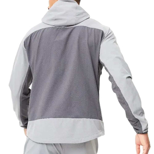 Chaqueta de chándal con cremallera, conjunto de pantalones holgados, logotipo personalizado, bloque de Color, chándales de nailon, rompevientos personalizado para hombres, conjunto cortavientos 2025 - Product Image 4