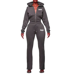 Tenue décontractée de tous les jours parfaite pour l'entraînement Ensemble de jogging pour femme Vêtements de fitness et de course à pied élégants Ensemble de jogging pour femme deux pièces - Product Image 3