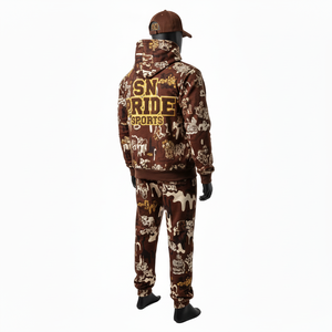 ชุดวอร์มลำลองแบบมีฮู้ดสำหรับทุกเพศ รุ่นใหม่ล่าสุด แบบสวมหัว ลายเรียบ สามารถสกรีนโลโก้ ปักลาย ได้ มีไซส์ใหญ่ - Product Image 3