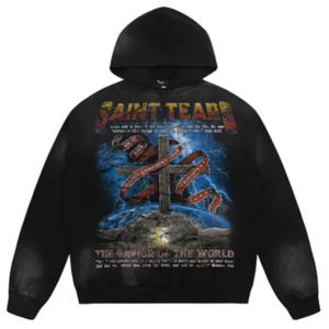 Sudadera con Capucha de Forro Polar Extra Grande para Hombre, de Calidad Superior, con Estampado Personalizado, para Actividades Deportivas al Aire Libre en Otoño e Invierno - Product Image 1