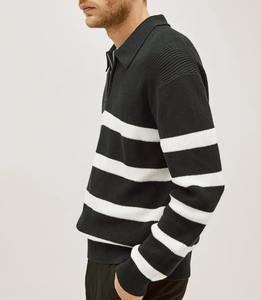 <b>Black</b> Sweatshirt <b>Men</b> Front Pocket OEM High Quality Cotton <b>Fleece</b> Print Oversized Crewneck Sweatshirt <b>Men</b> Half Zip Sweatshirt - Product Image 2