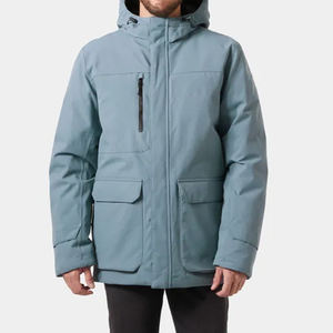 Unisex Waterproof Knitted Soft Shell Hooded Windbreaker <b>Jacket</b> Multi Panel Outdoor Hiking Lightweight Zipper Streetwear <b>Jackets</b> - Product Image 5